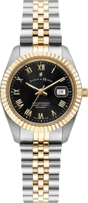 Jacques du Manoir Horloge JWL06204 Inspiration Sunrise Staal Bi-color Quartz Swiss Made 31mm