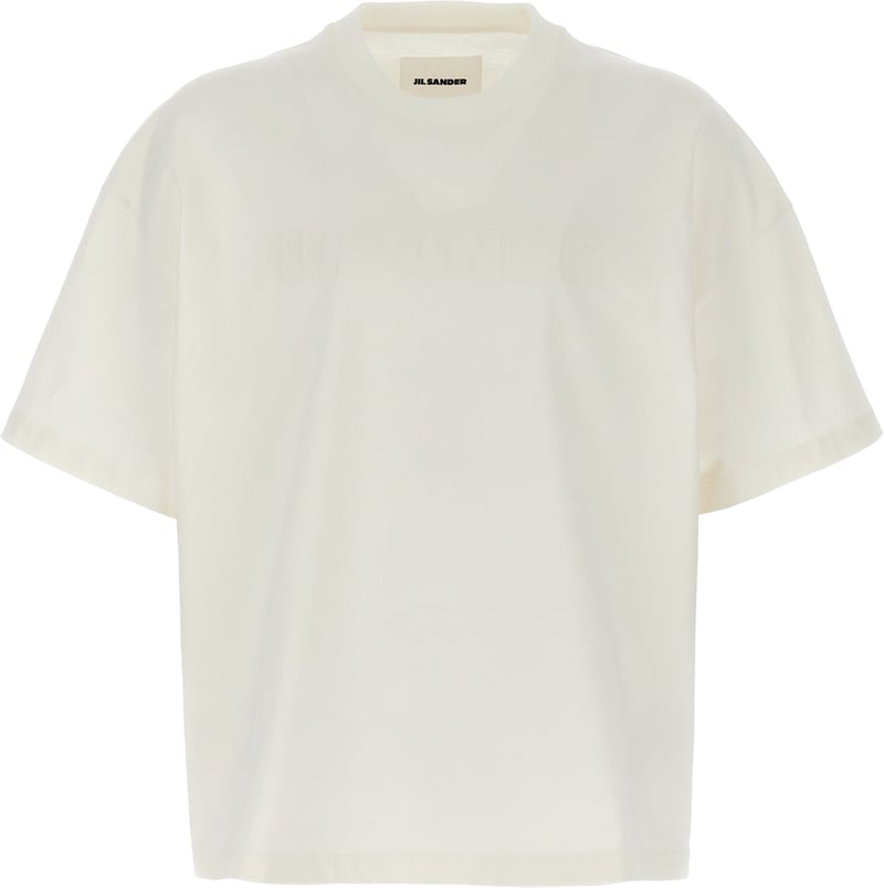 Jil Sander White Cotton T-Shirt