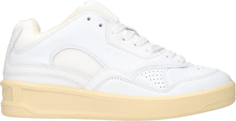 Jil Sander White Leather Low Top Sneakers