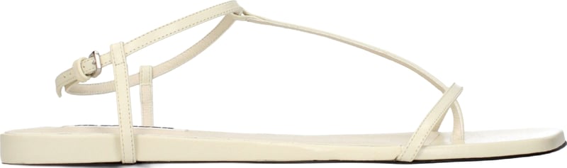 Jil Sander Beige Leather Flip-Flop Sandals