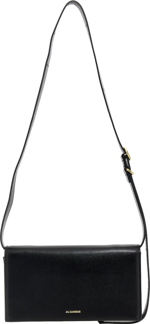Jil Sander Black Leather Crossbody Bag