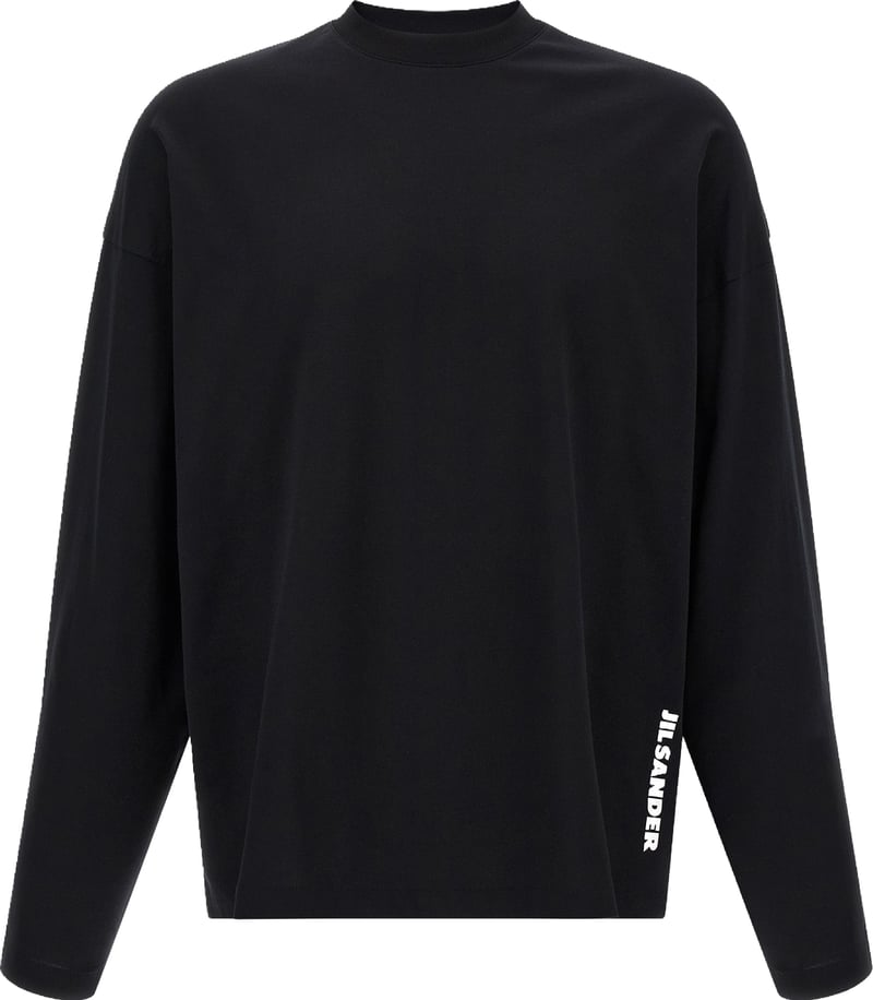 Jil Sander Black Cotton T-Shirt