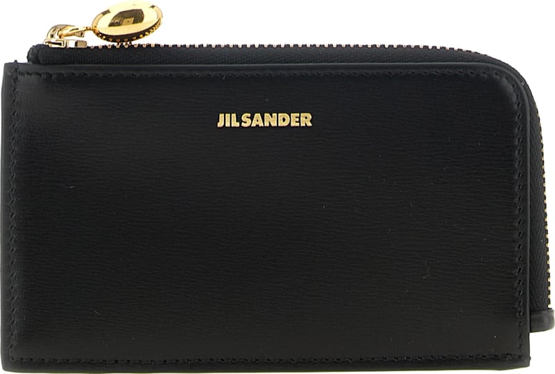 Jil Sander Black Calfskin Cardholder