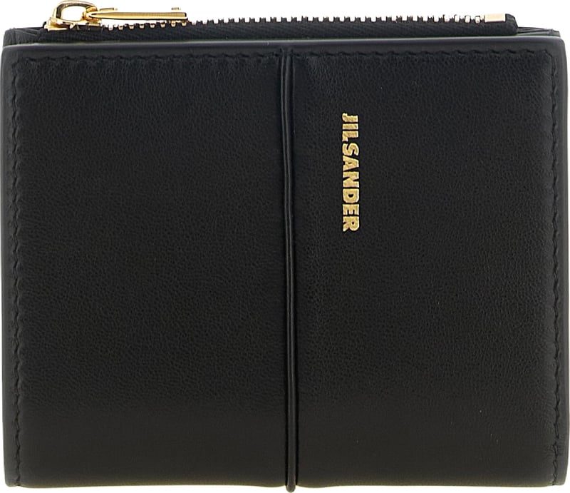 Jil Sander Black Lamb Leather Cardholder