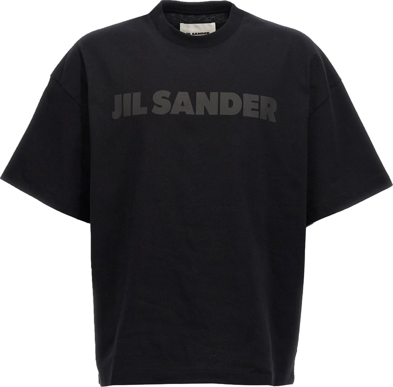 Jil Sander Black Cotton T-Shirt