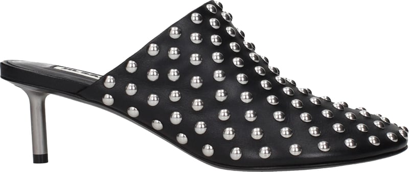 Jil Sander Black Leather Mules