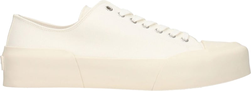 Jil Sander Beige Fabric Low Top Sneakers