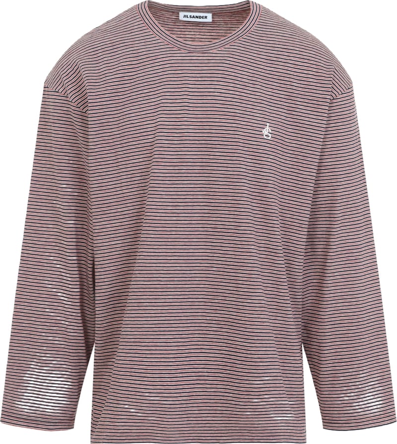 Jil Sander Striped Long-Sleeve T-Shirt