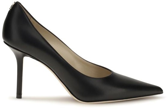 Jimmy Choo Black Calf Leather Bos Taurus High Heel Pumps