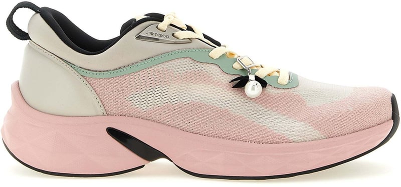 Jimmy Choo Multicolor Tencel Athletic Sneakers
