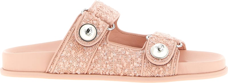 Jimmy Choo Multicolor Tencel Slides