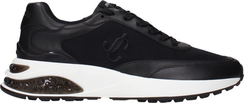 Jimmy Choo Black Fabric Athletic Sneakers