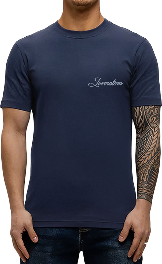 Jorcustom Stitched Slim Fit T-Shirt M-SS26-SFTSHIRT-STITCHED MidnightBlue