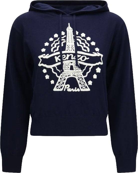 Kenzo Blue Wool Oves Aries Sweatshirt