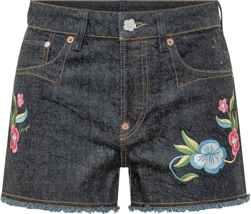 Shorts Wildflower con Ricami Floreali