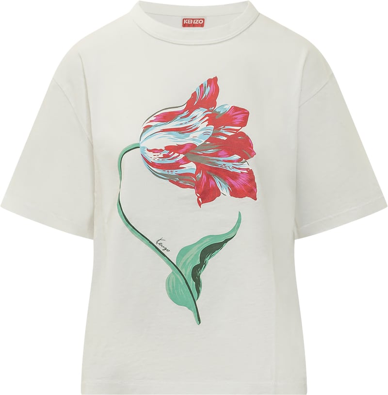 T-shirt Tulip con Stampa Floreale