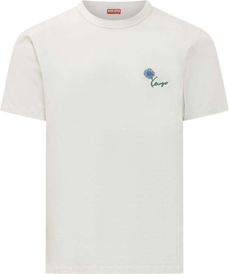 T-shirt Tulip Slim con Ricamo Floreale