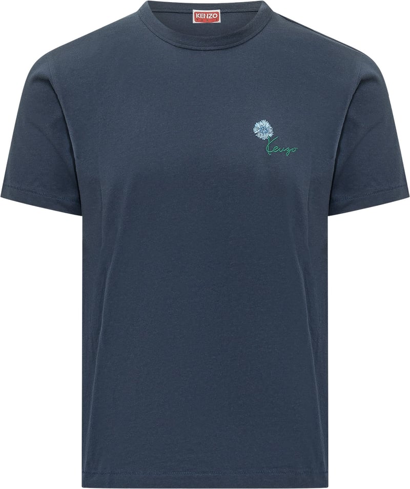 T-shirt Tulip Slim con Emblema Floreale