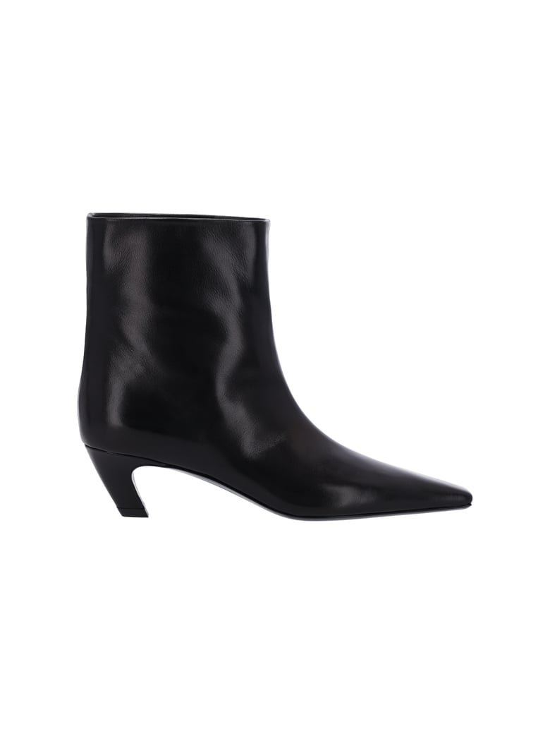 Arizona Pointed Toe Leather Ankle Boots