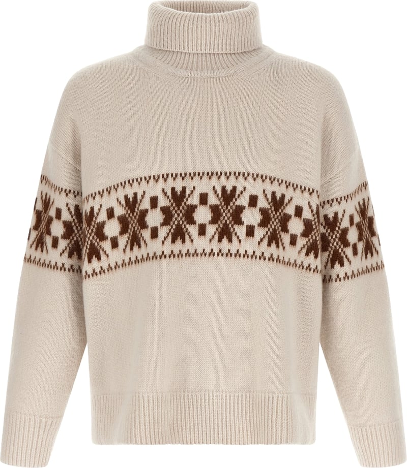 Kiton White Wool Cardigan