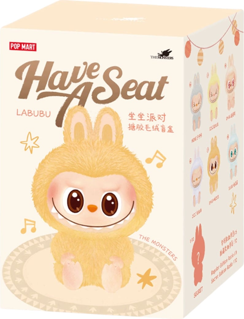 Pop Mart Labubu The Monsters - Have a Seat Vinyl Plush Blind Box