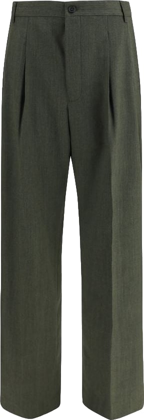 Laneus Bicolor Wool Oves Aries Casual Pants
