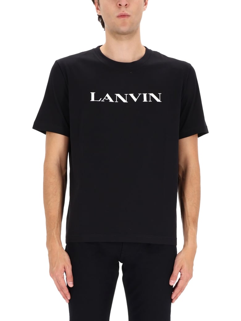 Black Cotton Crewneck T-Shirt