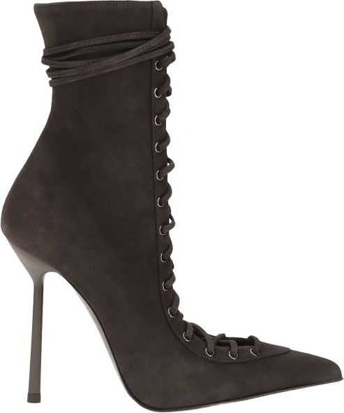 LE SILLA Brown Calf Leather Bos Taurus Lace-Up Boots