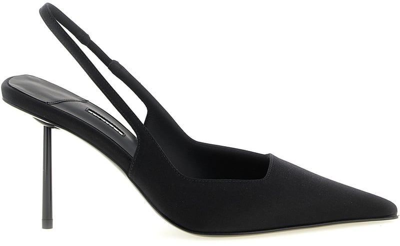LE SILLA Black Viscose High Heel Pumps