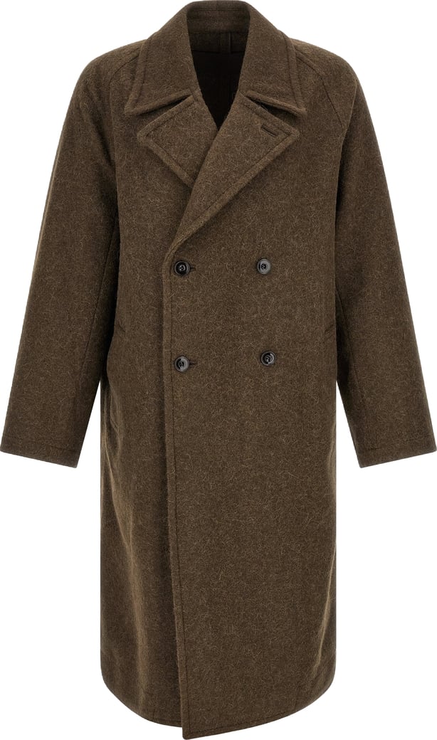 Lemaire Brown Wool Coat