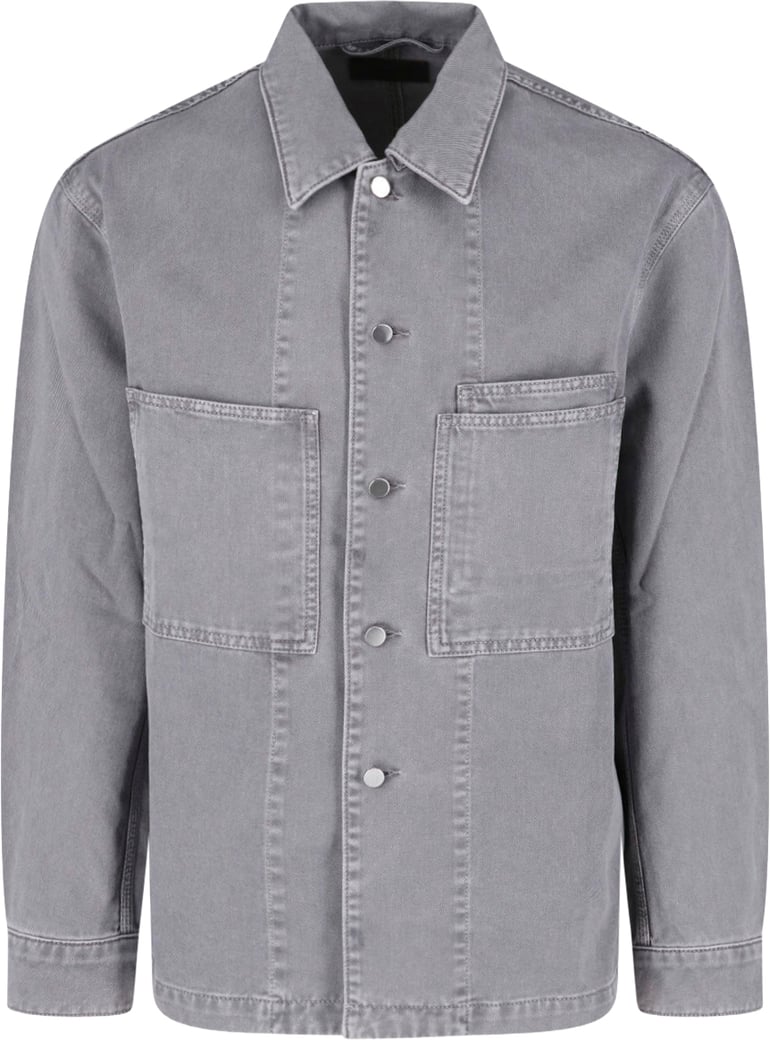 Boxy Relaxed Fit Shirt with Structured Collar