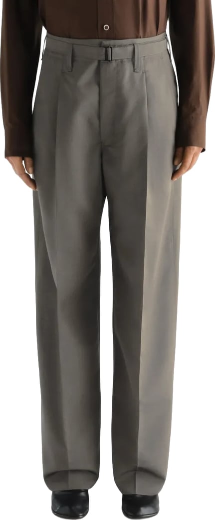 Large Pleated Pants Tonic Grey