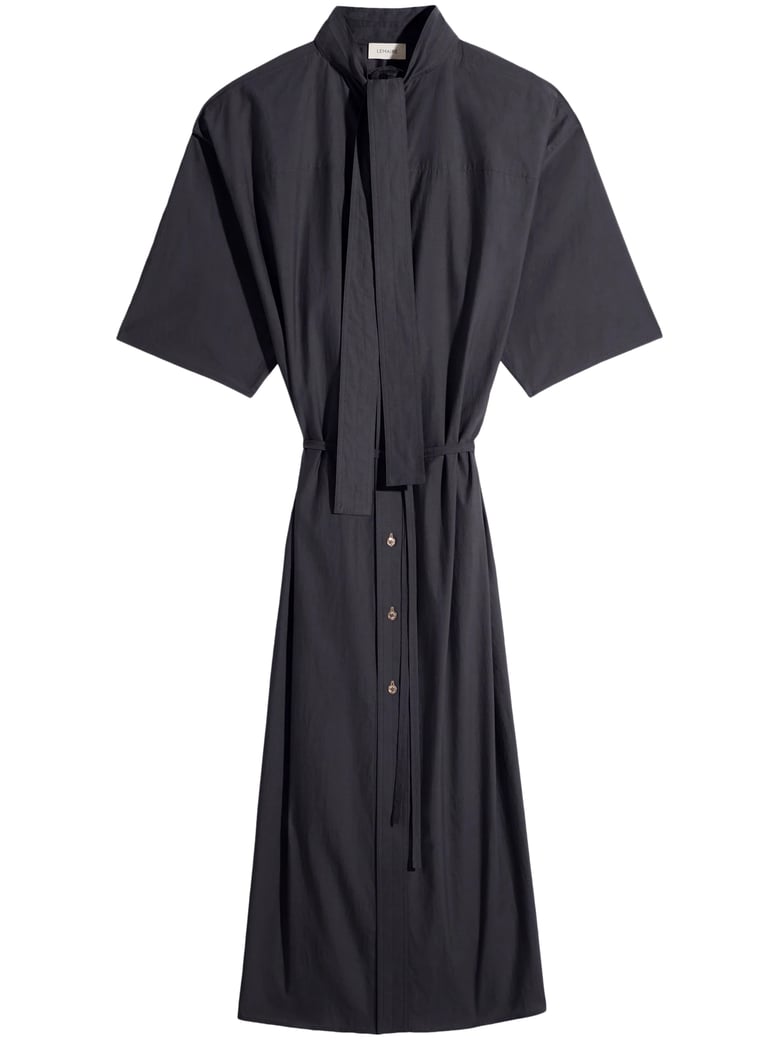 Reversible Tube Dress with High Neck