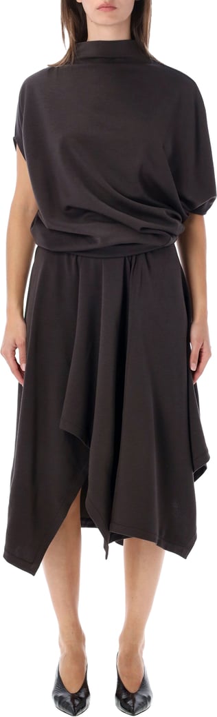 Twisted Dress Liquorice