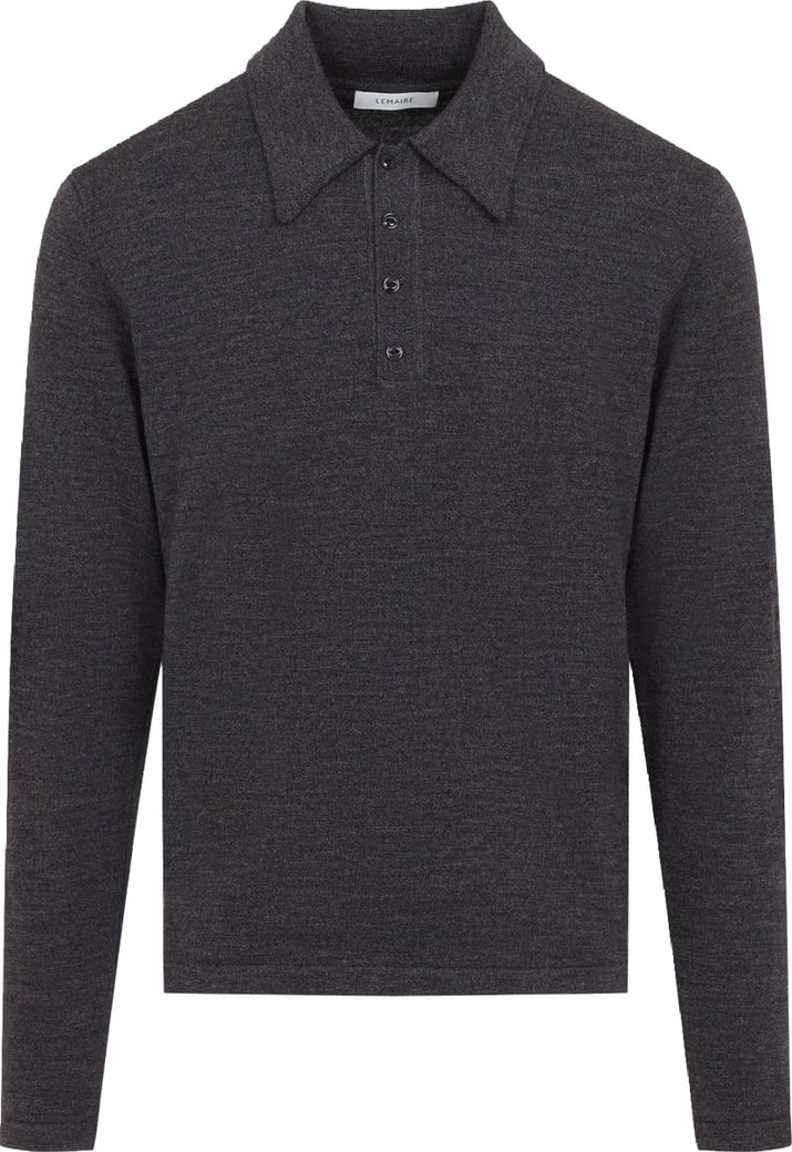 Lemaire L/S Knitted Polo Sweater