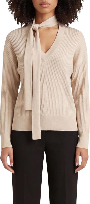 Liu Jo Gold Viscose Sweatshirt
