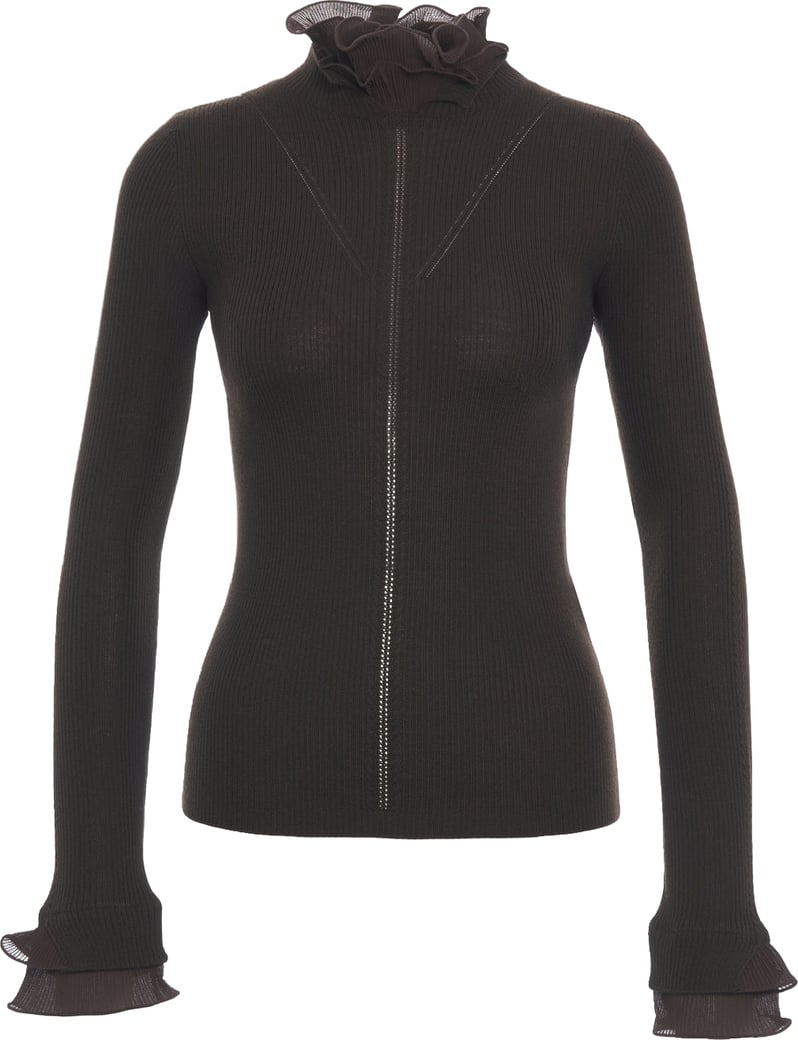 Sweater with ruffle details