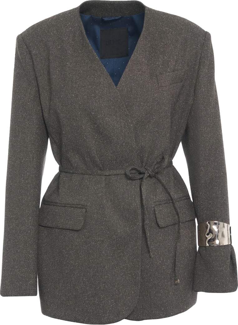 Blazer with waist belt