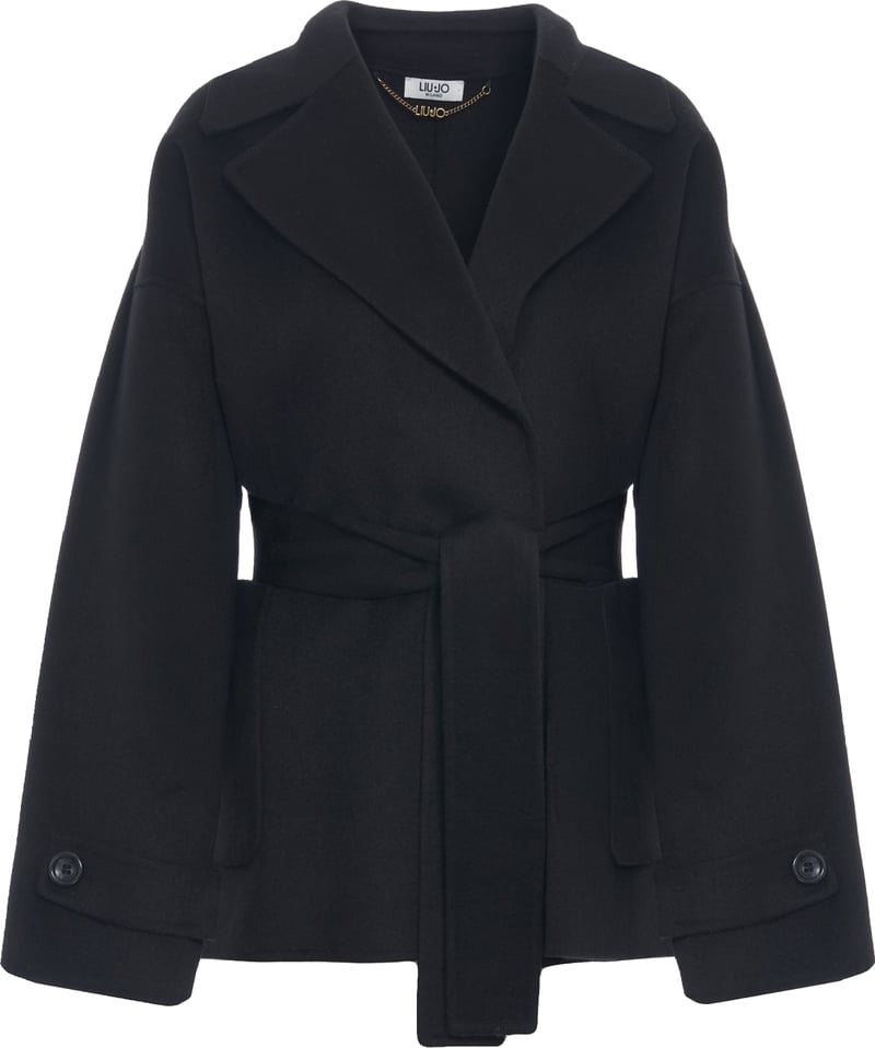 Jacket with waist belt
