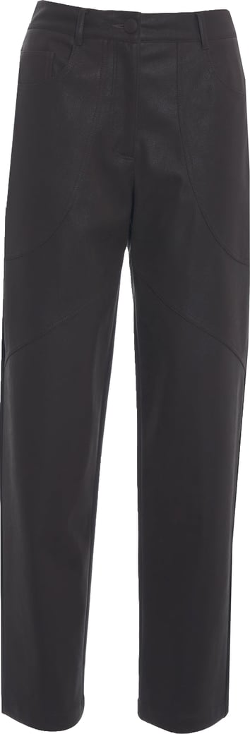 Pants in leather look