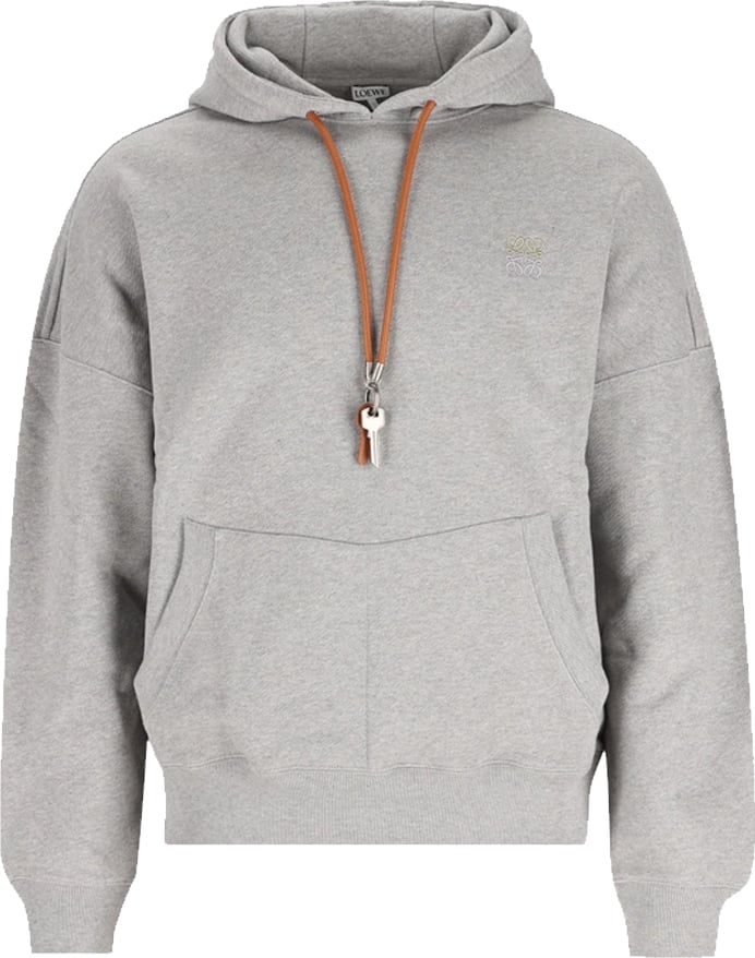Loewe Leather Rope Hoodie 'Gray'