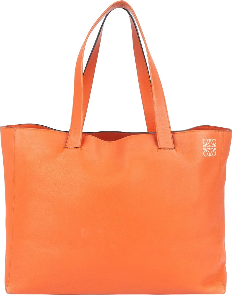 Loewe Leather Anagram Large Tote Shoulder Bag