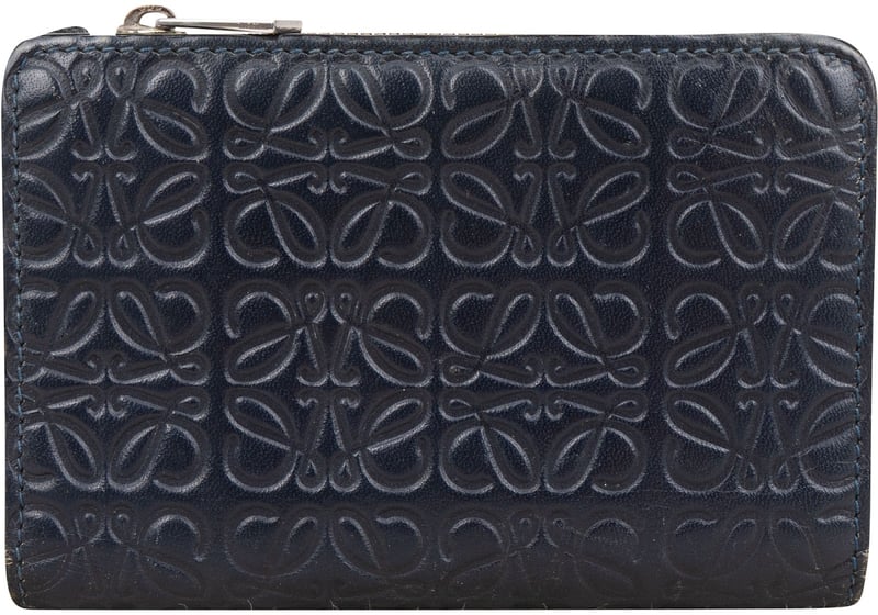 Loewe Anagram Monogram Leather Small Zip Around Wallet