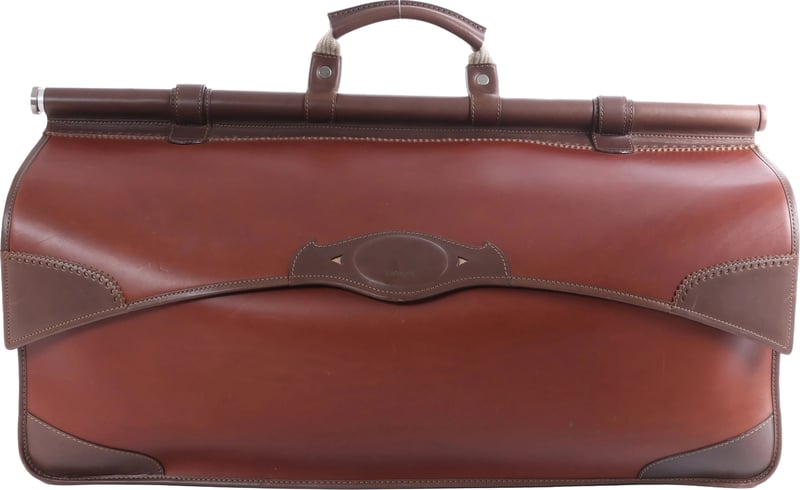 Loewe Vintage Leather Travel Bag in Brown