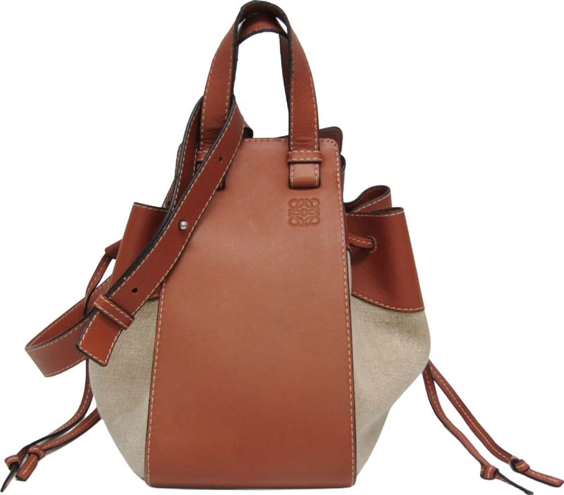 Loewe Hammock Leather and Canvas Small