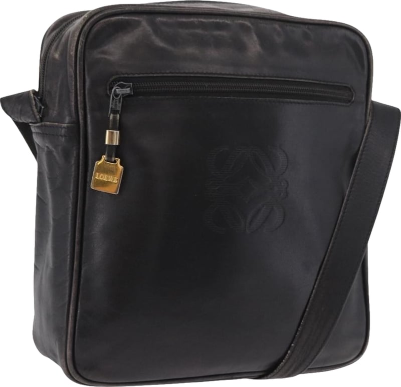 Loewe Vintage Anagram Zip Leather