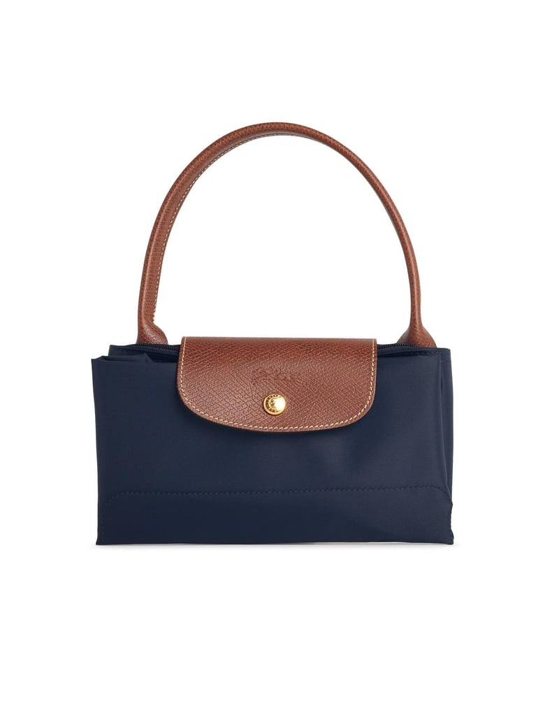 Bag With 'L Le Pliage Original' Handle In Tela 'Marine'
