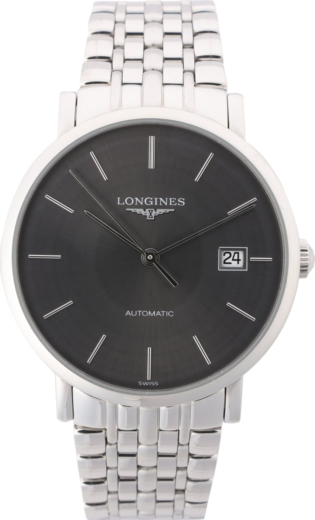 Longines Elegant L4.810.4 44546292 SS AT Gray-Face Watch