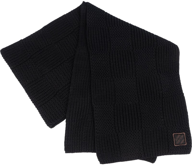 Louis Vuitton Heavy Monogram Damier WoolSchal Scarf