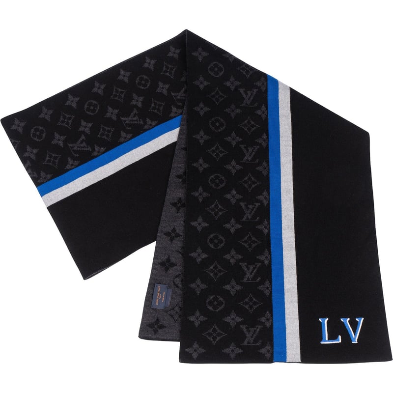 Louis Vuitton Wool Monogram Split Schal Scarf